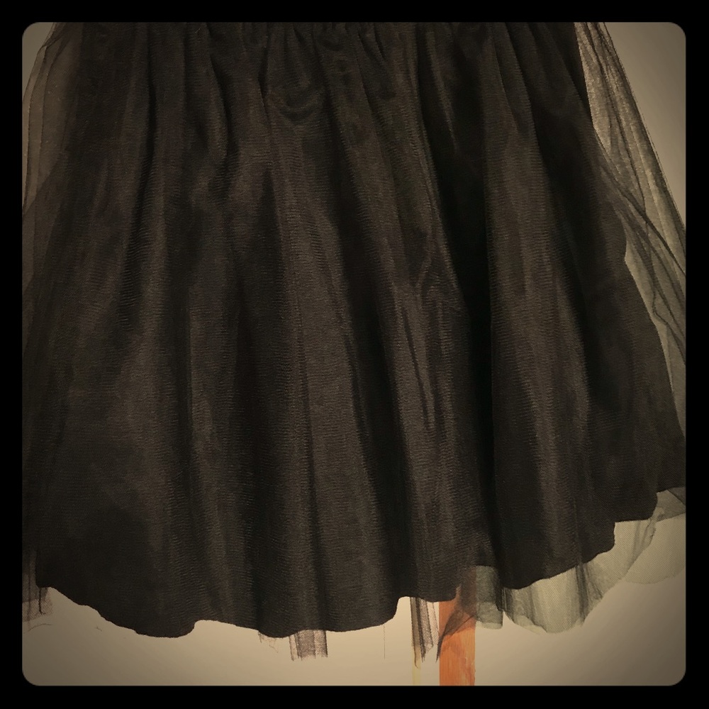 Black lace skirt